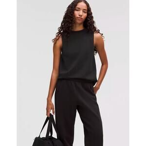 Lululemon Cotton Jersey Oversized Tank Asia Design Black Small NWT